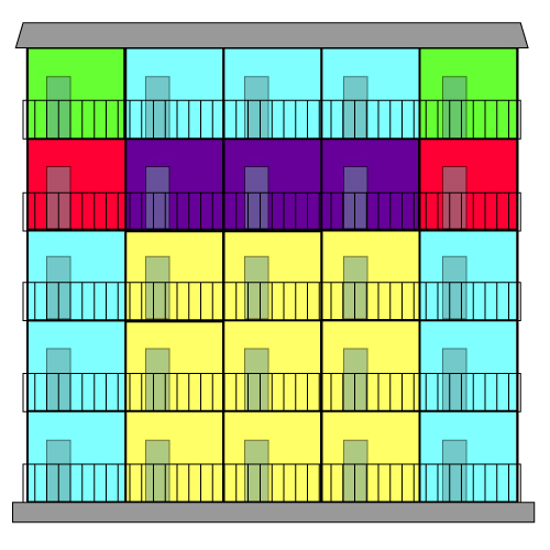 マンション色分けの画像