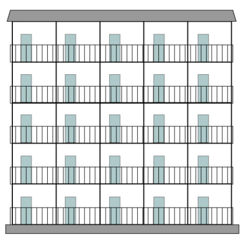 マンションのイラスト