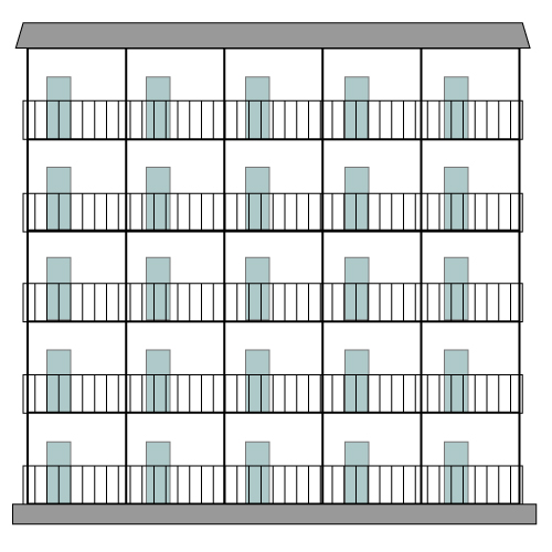 マンションのイラスト